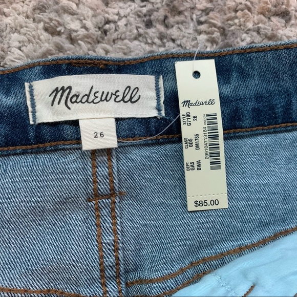 NWT Madewell Step-Hem Jean Skirt in Brandt Wash - Size 26 - Picture 5 of 8